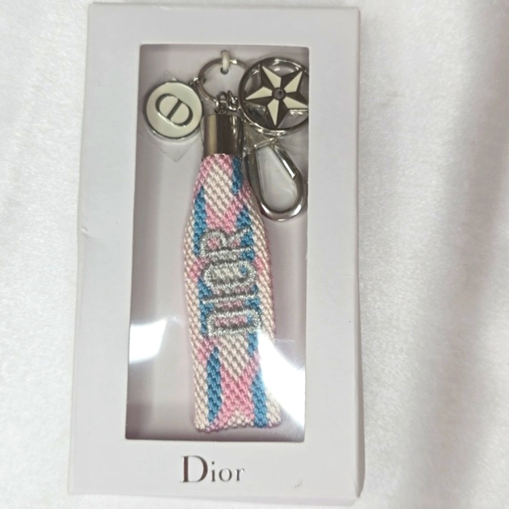 NEW Dior Multicolor Monogram Novelty Keychain/Bagcharm!